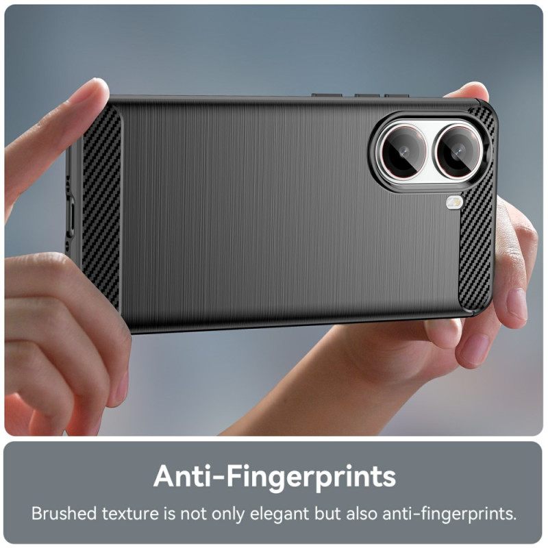 Hoesje Poco X7 Pro 5g Geborsteld Koolstofvezel Bescherming Hoesje