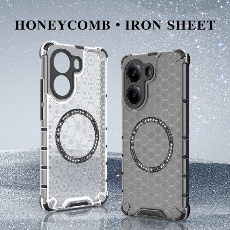 Hoesje Poco X7 Pro 5g Magsafe-compatibel Honingraatstructuur