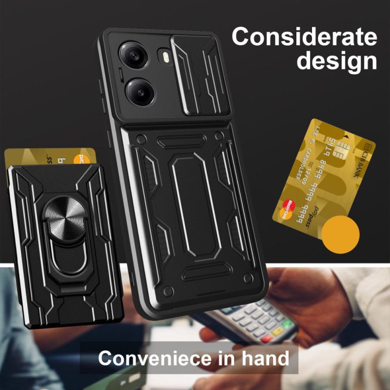 Hoesje Poco X7 Pro 5g Schuifbare Camerabescherming En Standaard