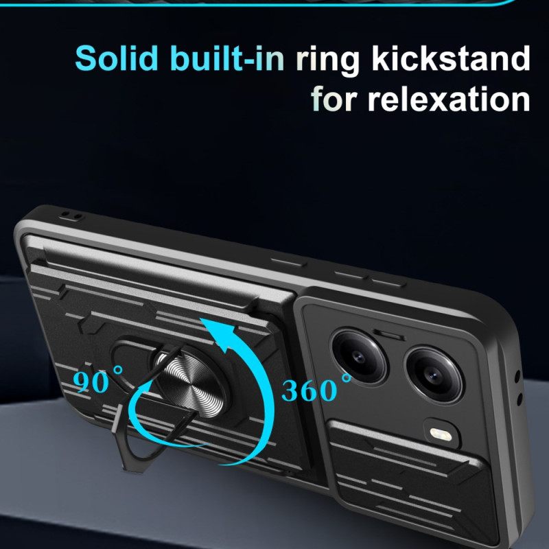 Hoesje Poco X7 Pro 5g Schuifbare Camerabescherming En Standaard