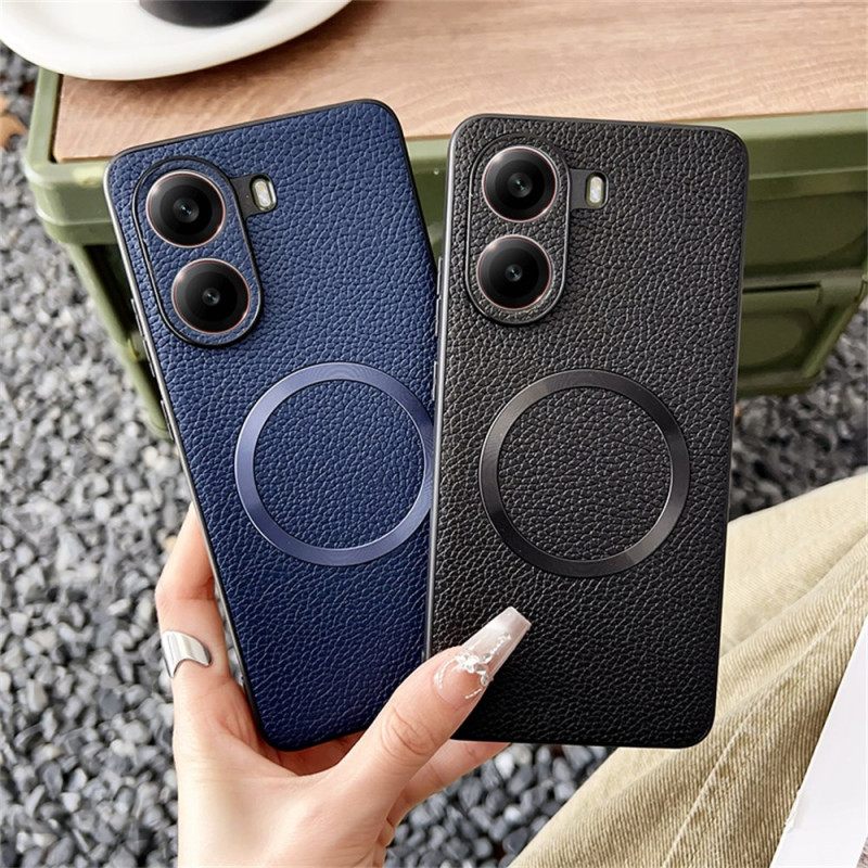 Hoesje Voor Poco X7 Pro 5g Magsafe-compatibel Leerstructuur