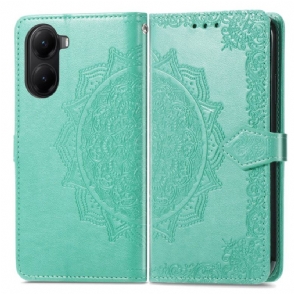 Leren Hoesje Poco X7 Pro 5g Barokke Mandala Bescherming Hoesje