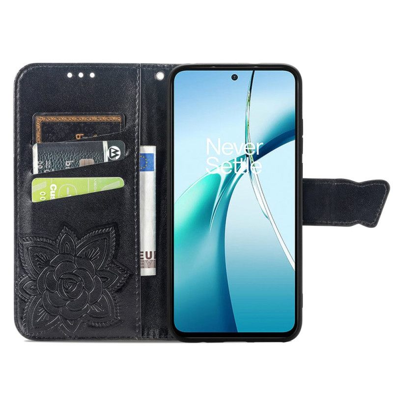 Leren Hoesje Poco X7 Pro 5g Barokke Vlinder Bescherming Hoesje