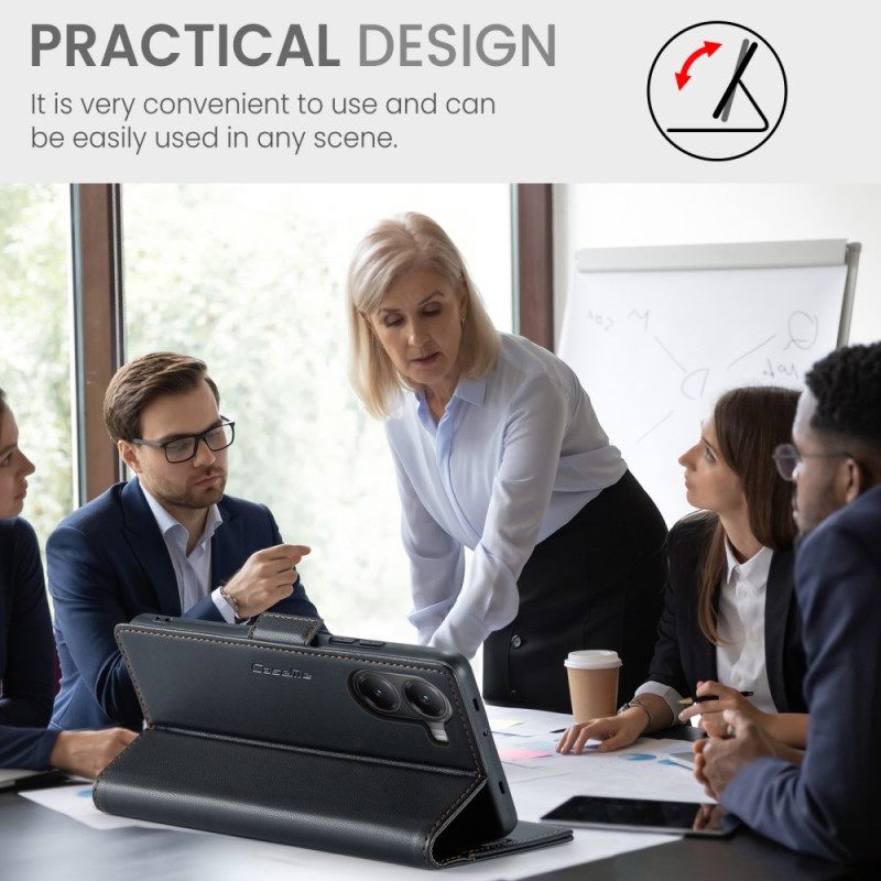 Leren Hoesje Poco X7 Pro 5g Caseme Bescherming Hoesje