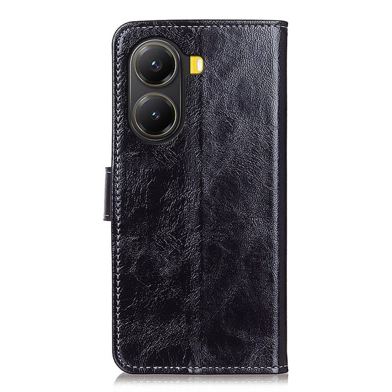 Leren Hoesje Poco X7 Pro 5g Glanzend Imitatieleer Bescherming Hoesje