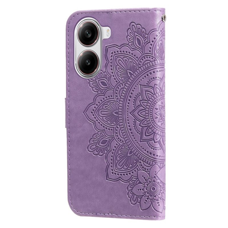 Leren Hoesje Poco X7 Pro 5g Mandala-print Bescherming Hoesje