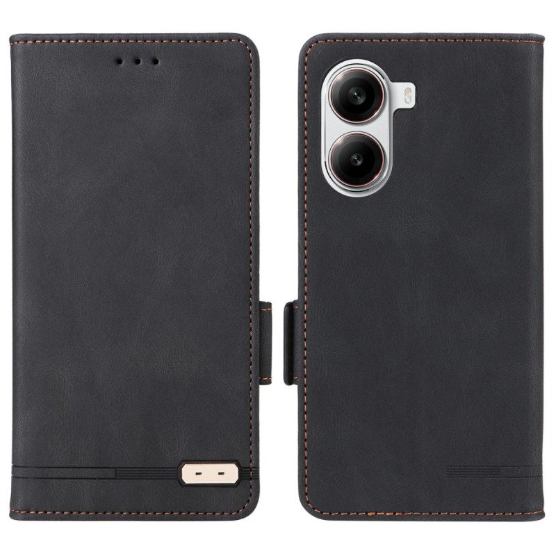 Leren Hoesje Poco X7 Pro 5g Retro Design Bescherming Hoesje