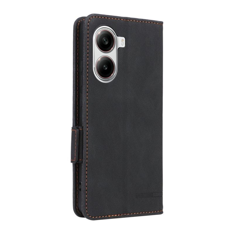 Leren Hoesje Poco X7 Pro 5g Retro Design Bescherming Hoesje