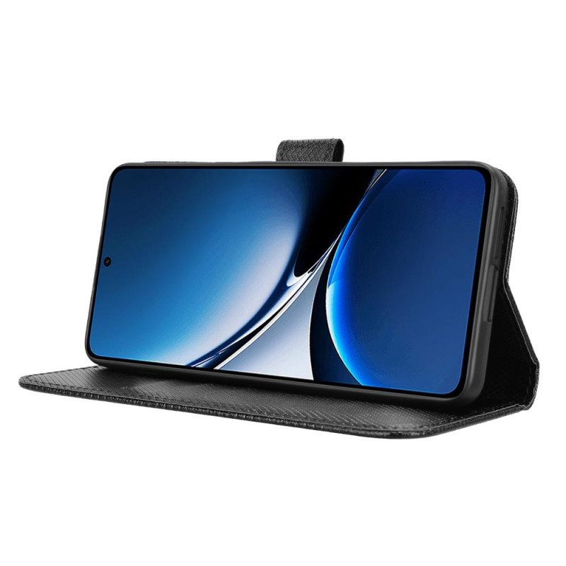 Leren Hoesje Poco X7 Pro 5g Sleutelkoord Met Stippen Bescherming Hoesje