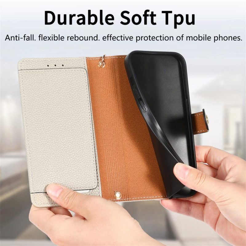 Leren Hoesje Voor Poco X7 Pro 5g Hartvormig Ontwerp Met Rfid-bescherming