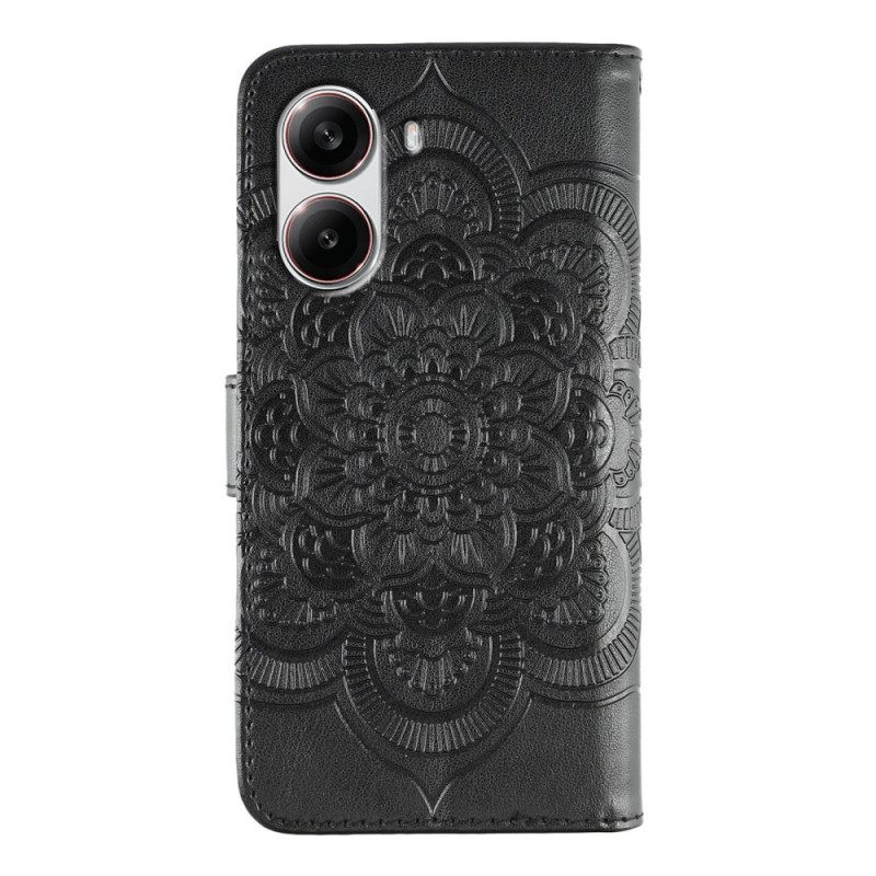 Leren Hoesje Voor Poco X7 Pro 5g Mandala-print