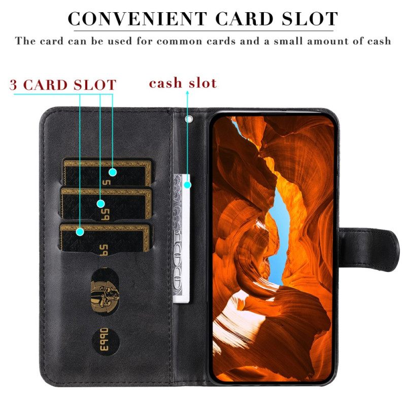 Leren Hoesje Voor Poco X7 Pro 5g Ritssluiting