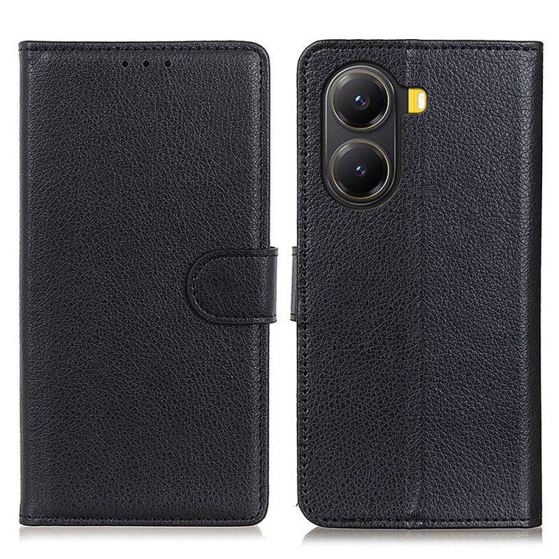 Leren Hoesje Voor Poco X7 Pro 5g Traditioneel Kunstleer