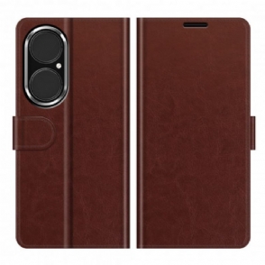 Folio-hoesje voor Huawei P50 Stijl Lederen Ontwerp