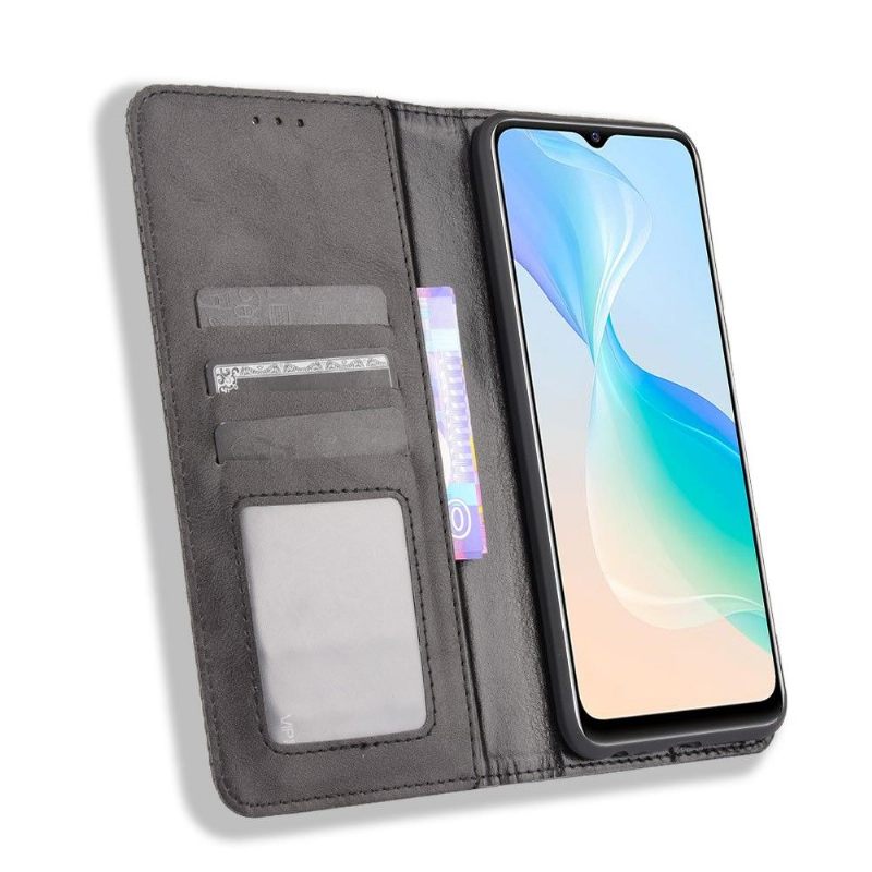 Cover voor Vivo Y21 / Y21s / Y33s Leer In Cirénius-stijl