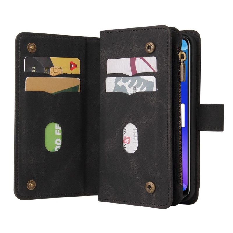 Flip Case voor Vivo Y21 / Y21s / Y33s Portemonnee Leren Met Ketting