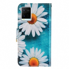 Folio-hoesje voor Vivo Y21 / Y21s / Y33s Daisy