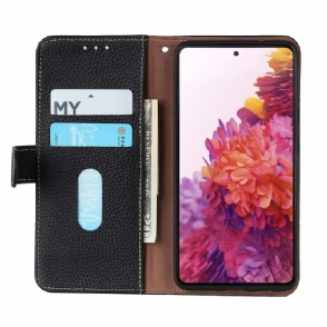Folio-hoesje voor Vivo Y21 / Y21s / Y33s Khazneh Generfd Leer