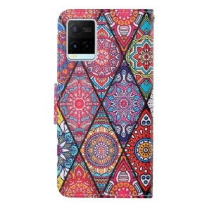 Folio-hoesje voor Vivo Y21 / Y21s / Y33s Mandala Caleidoscoop