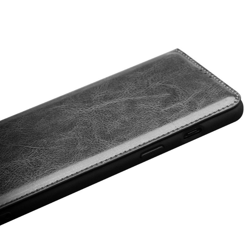 Cover voor OnePlus 7 Handgemaakt Echt Leer