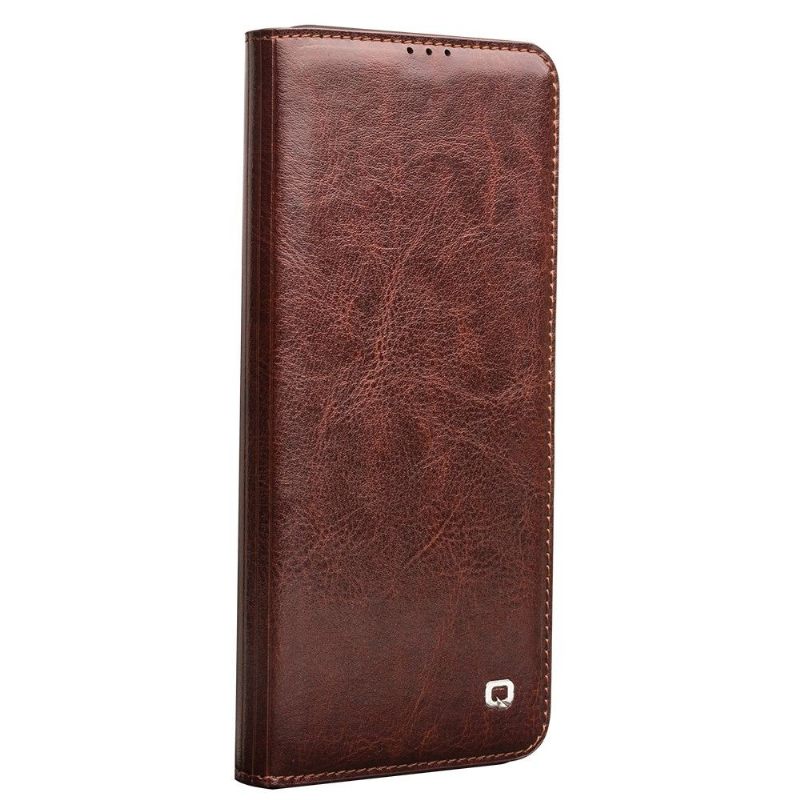 Cover voor OnePlus 7 Handgemaakt Echt Leer