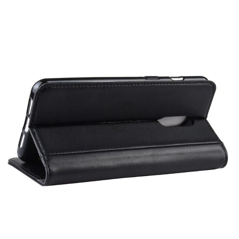 Cover voor OnePlus 7 Portemonnee Premium Leren Portemonnee - Zwart
