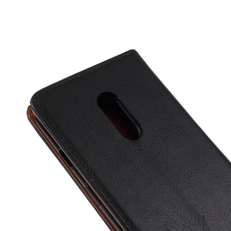 Folio-hoesje voor OnePlus 7 Leren Stand Case