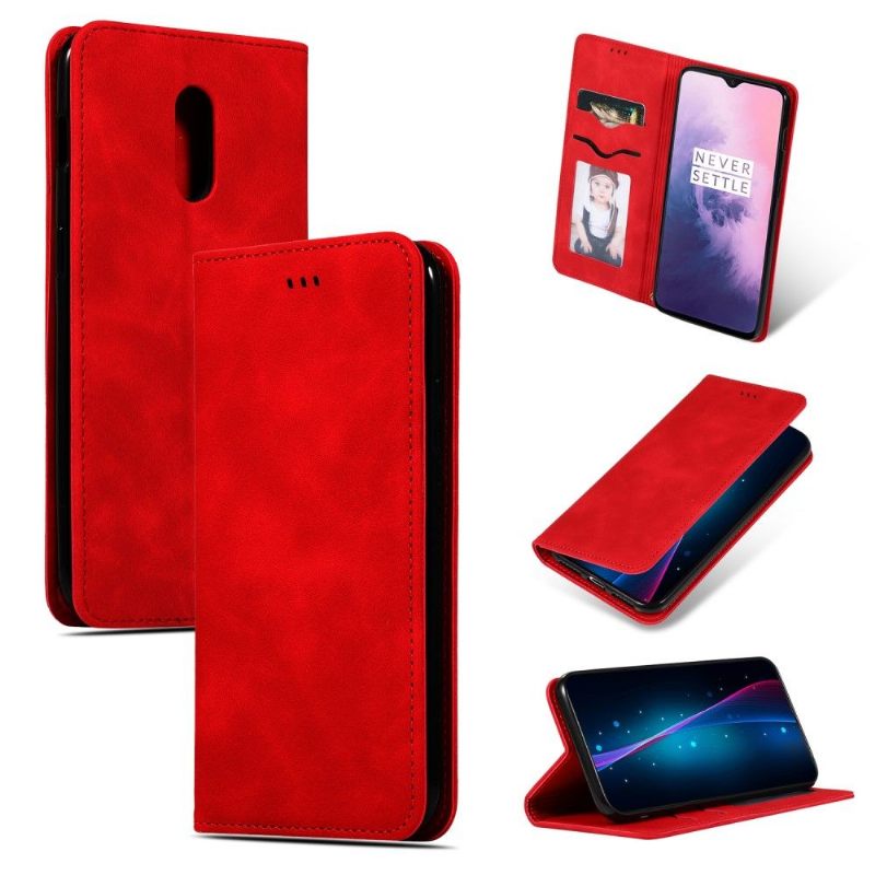 Folio-hoesje voor OnePlus 7 Zakelijk Retro Leer