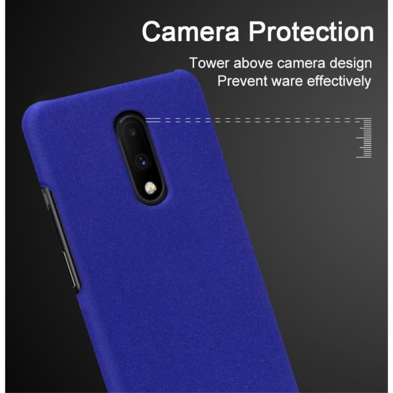 Hoesje voor OnePlus 7 Imak Matte Afwerking + Verwijderbare Steun - Blauw