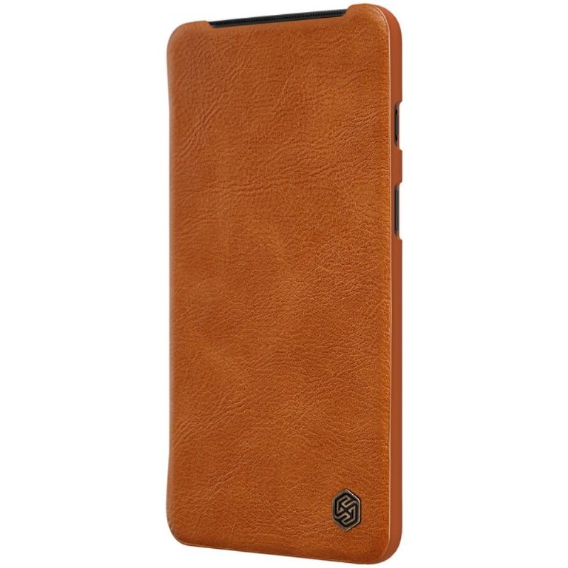 Telefoonhoesje voor OnePlus 7 Bescherming Folio-hoesje Nillkin Lederen Bekleding - Havana