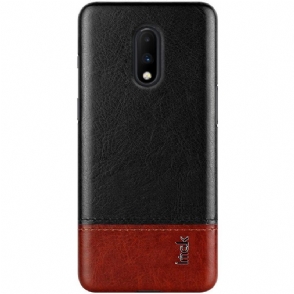 Telefoonhoesje voor OnePlus 7 Imak Bicolor Imitatieleer