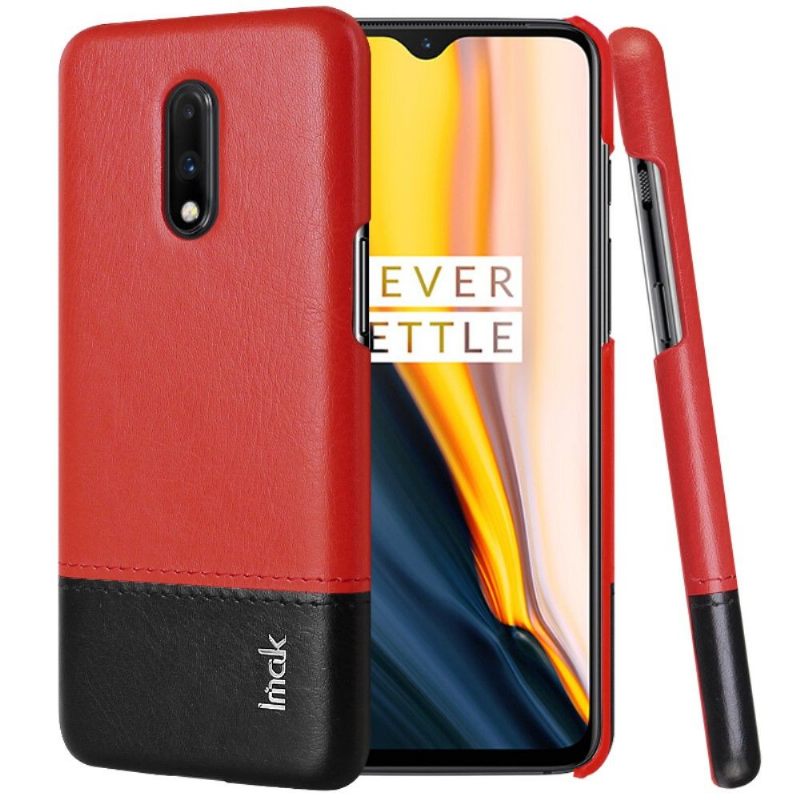 Telefoonhoesje voor OnePlus 7 Imak Bicolor Imitatieleer