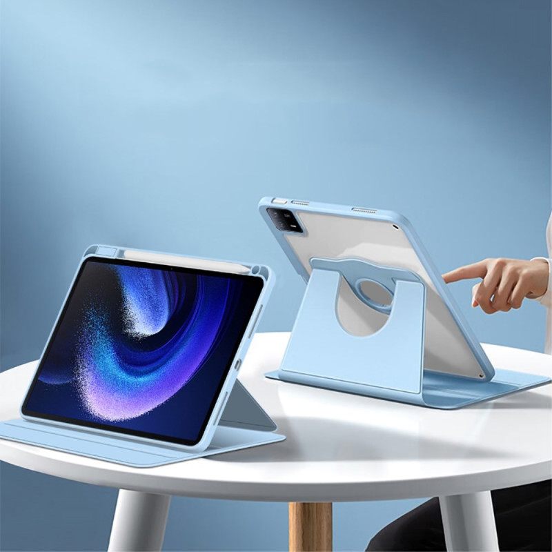 Cover Xiaomi Pad 6 Draaibare Kunstleren Houder Bescherming Hoesje