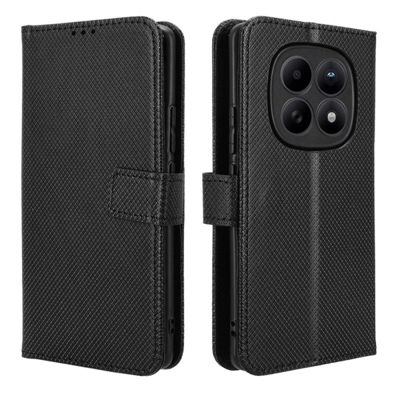 Flip Case Leren Xiaomi Redmi Note 15 5g Diamantstructuur