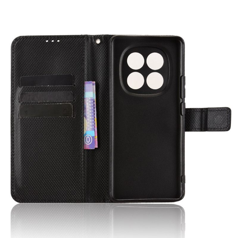 Flip Case Leren Xiaomi Redmi Note 15 5g Diamantstructuur