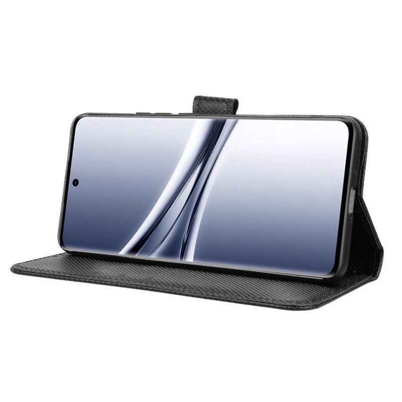 Flip Case Leren Xiaomi Redmi Note 15 5g Diamantstructuur