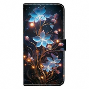 Flip Case Leren Xiaomi Redmi Note 15 5g Kleine Lantaarnbloemen