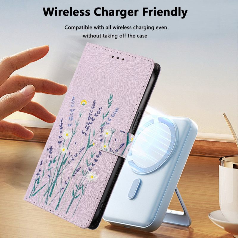 Flip Case Leren Xiaomi Redmi Note 15 5g Lavendel