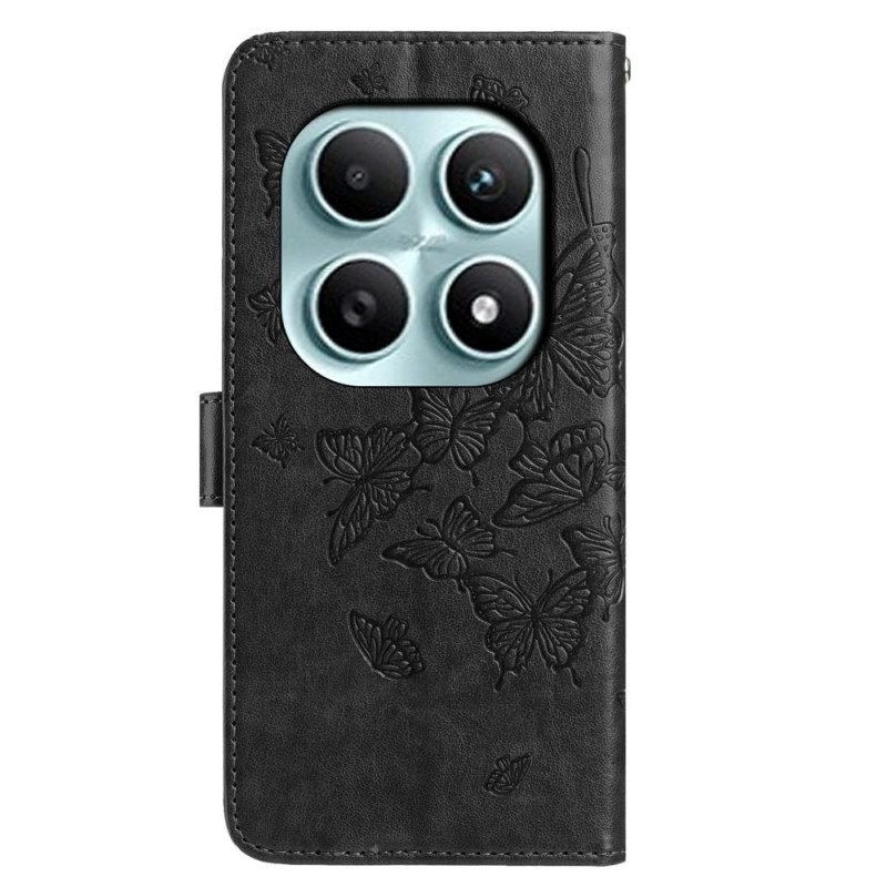 Folio-hoesje Xiaomi Redmi Note 15 5g Gegraveerde Vlinder