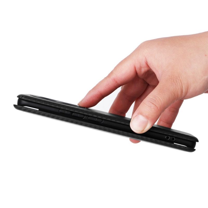 Folio-hoesje Xiaomi Redmi Note 15 5g Schokbestendige Koolstofvezeltextuur Bescherming Hoesje