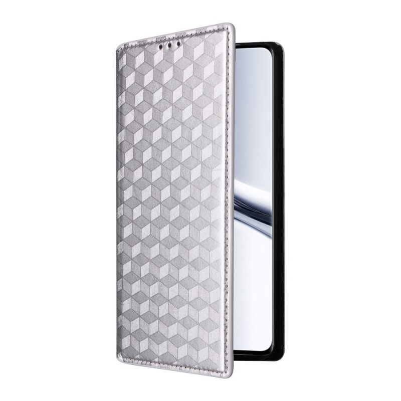 Folio-hoesje Xiaomi Redmi Note 15 5g Telefoonhoesje Gegraveerd Diamantpatroon