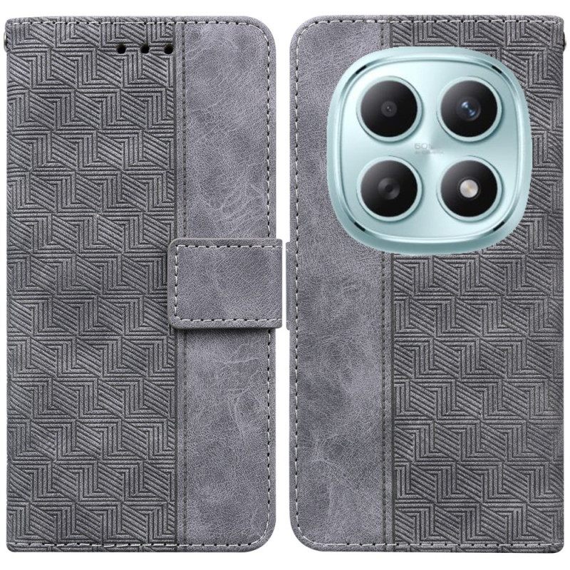 Folio-hoesje Xiaomi Redmi Note 15 5g Telefoonhoesje Geweven Patroon