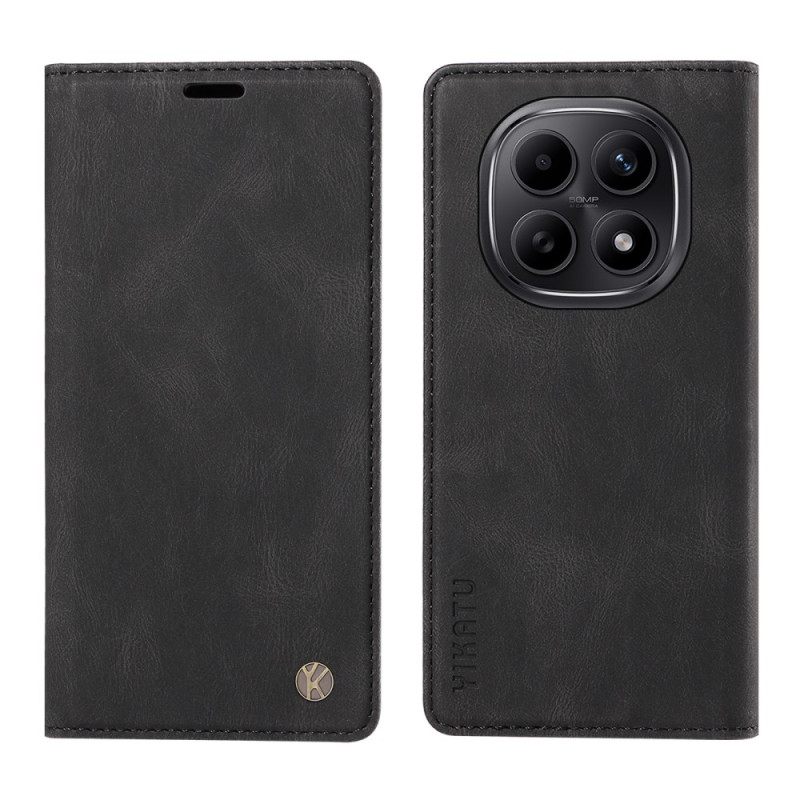 Folio-hoesje Xiaomi Redmi Note 15 5g Telefoonhoesje Yikatu Suède-effect
