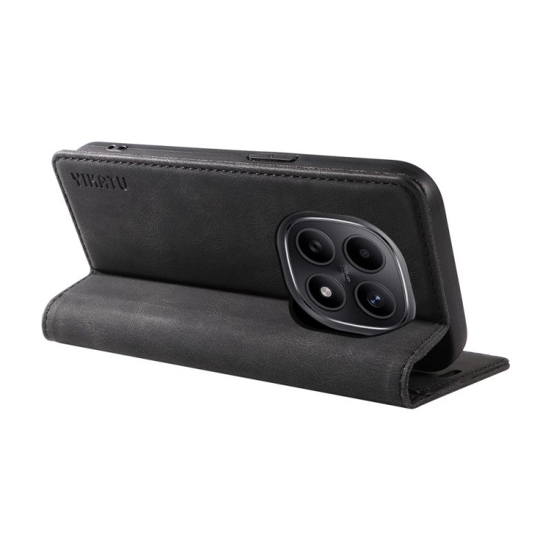 Folio-hoesje Xiaomi Redmi Note 15 5g Telefoonhoesje Yikatu Suède-effect