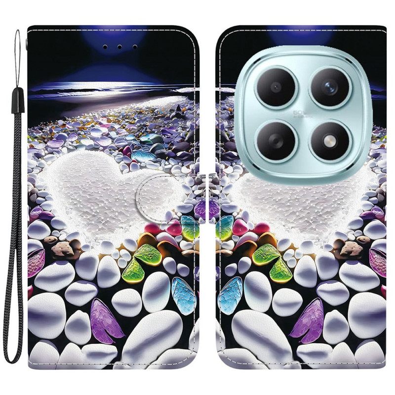 Folio-hoesje Xiaomi Redmi Note 15 5g Wit Hart