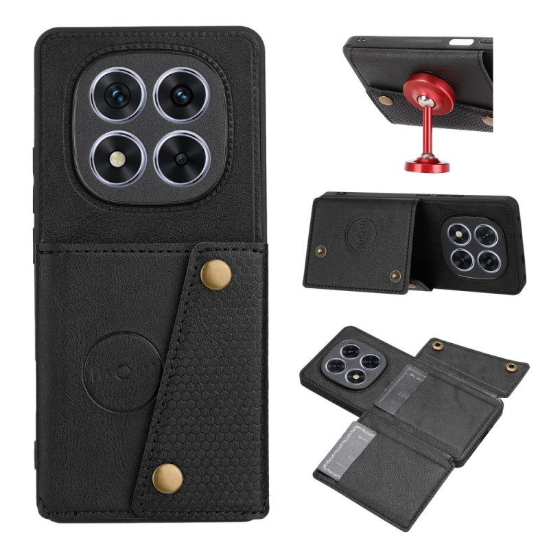 Hoesje Xiaomi Redmi Note 15 5g Kaarthouder En Geïntegreerde Standaard Bescherming Hoesje