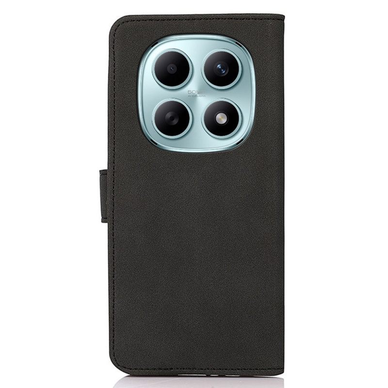 Leren Hoesje Voor Xiaomi Redmi Note 15 5g Effen Khazneh