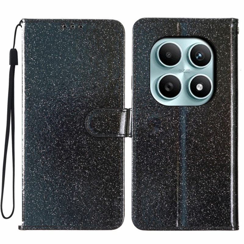 Leren Hoesje Voor Xiaomi Redmi Note 15 5g Glitter