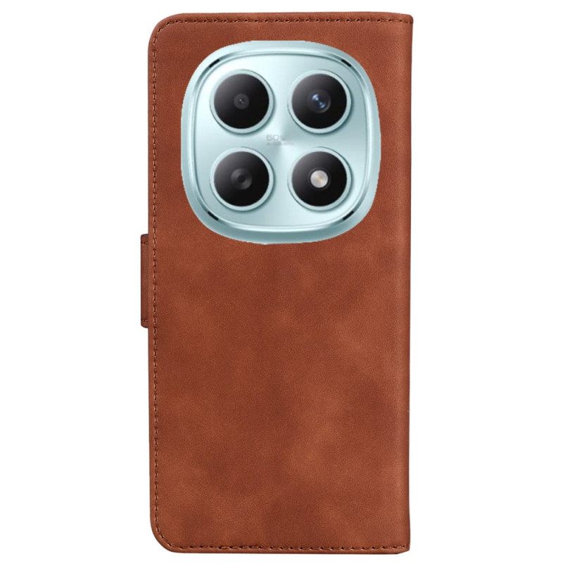 Leren Hoesje Voor Xiaomi Redmi Note 15 5g Suède-effect