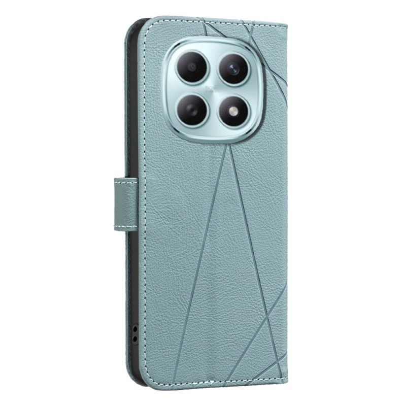 Leren Hoesje Xiaomi Redmi Note 15 5g Binfen Color Lijnen